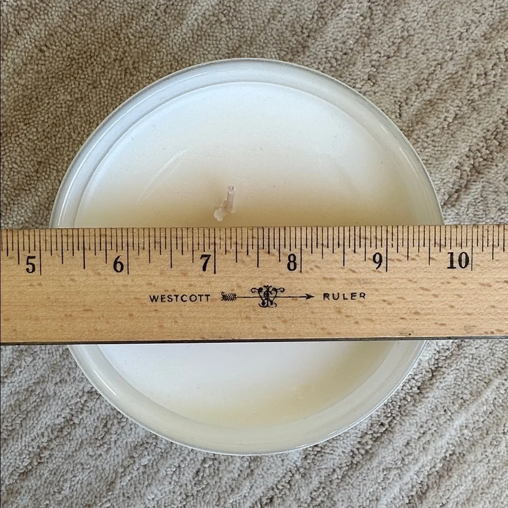 NWT Crate & Barrel Skeem Sea Salt Citronella Outdoor Patio Candle 3 Wick 80 Hrs